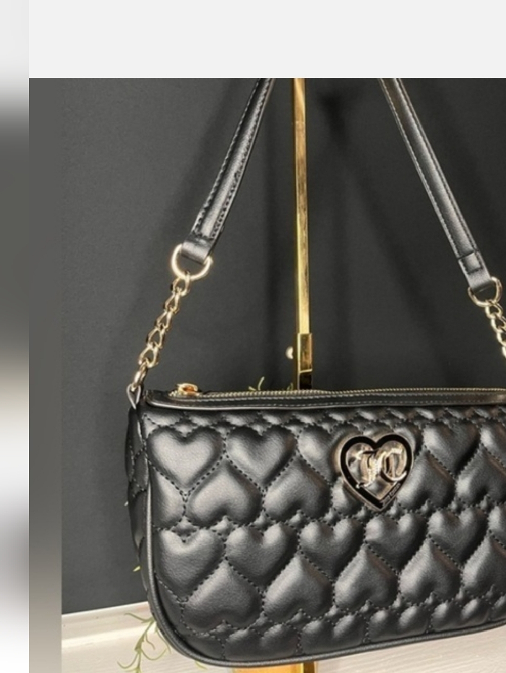 ✨️🖤NWT BETSEY JOHNSON BLACK HEART PATTERN SHOULDER BAG ✨️🖤✨️🖤